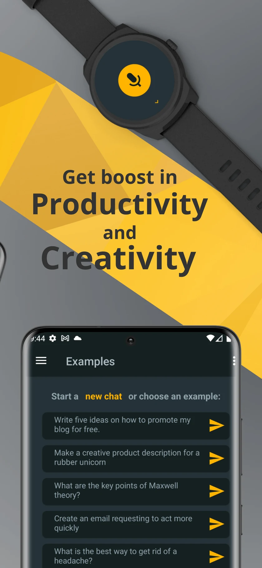AiCogni AI Writing Assistant - Professional email generation example